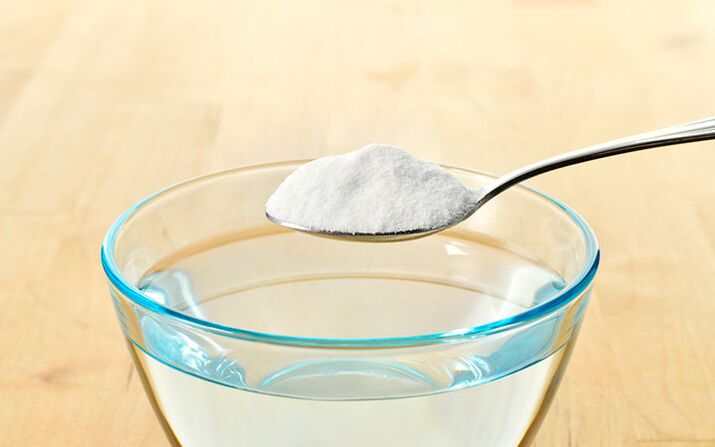 Solución de soda para a ampliación do pene