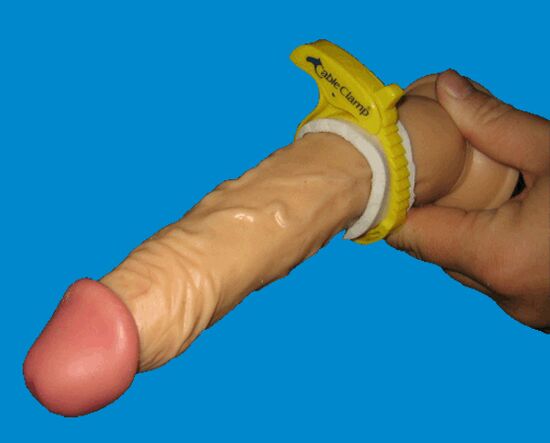 Abrazadera para agrandar o pene